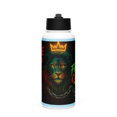 RISE UP Stainless steel water bottle with a straw lid (32oz)